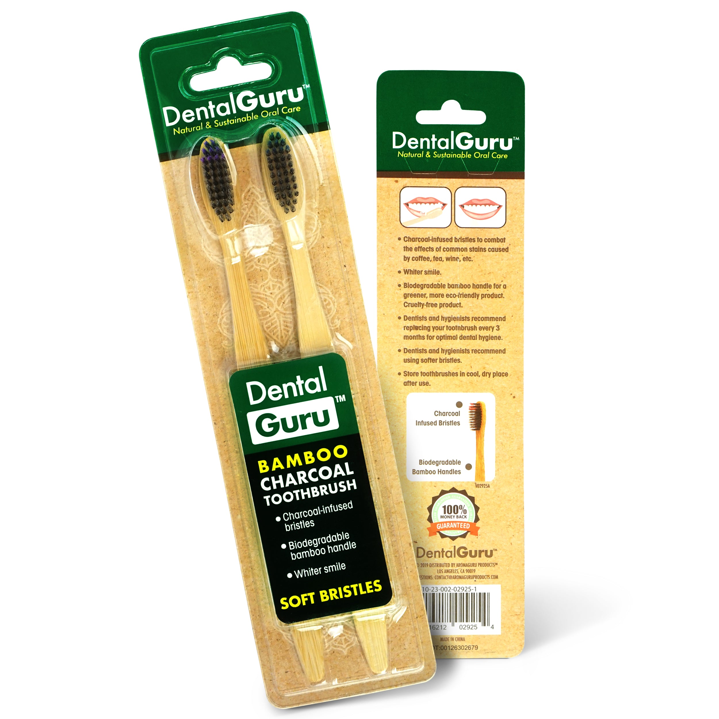 Bamboo Charcoal Toothbrush (pack of 18)- Wholesale Only, Contact to Purchase